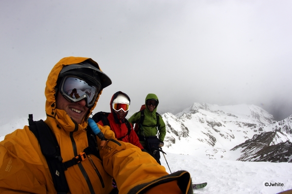 Myself, Tyler, and Nick on Castle's east face this winter.