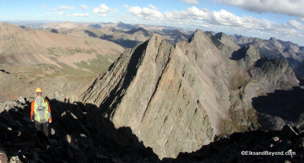 The final ridgeline to our final summit.