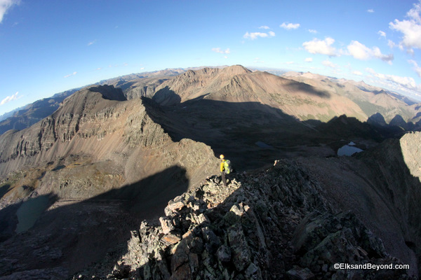 The last ridge down was easy hiking.