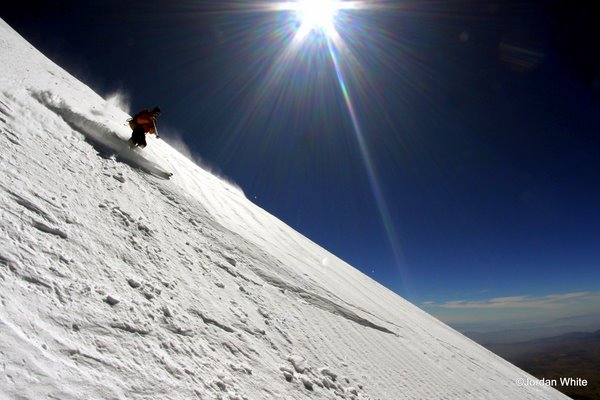 Dave getting to play in the powder.