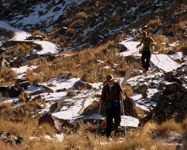 Walking out the last little bit to the Refugio.