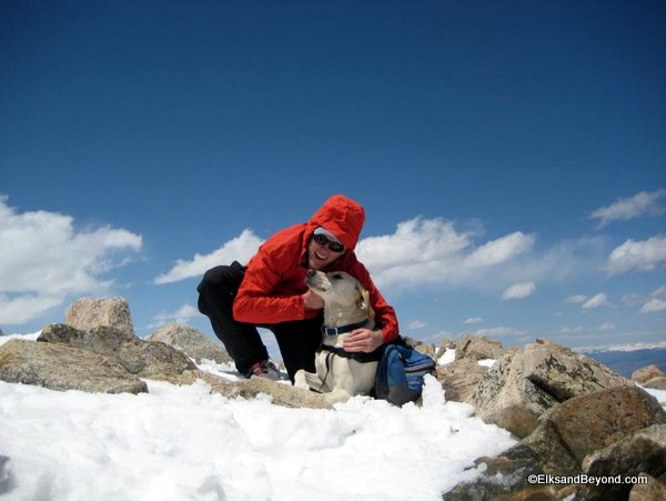 Summit shot with the pooch.