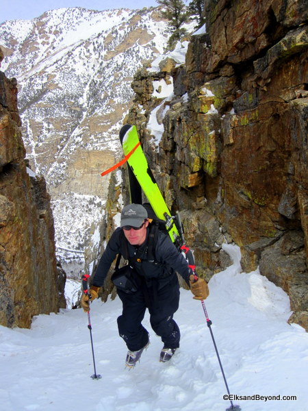 Anton reaches the top.  His facial expression is inversely proportional to his elation at getting off the stairmaster. photo-Tom Corson