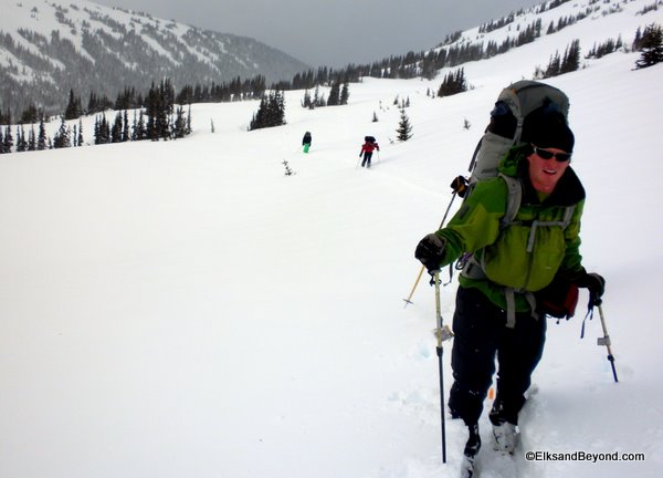 The weather wasn't great, but the terrain is gorgeous out in the Whistler backcountry.