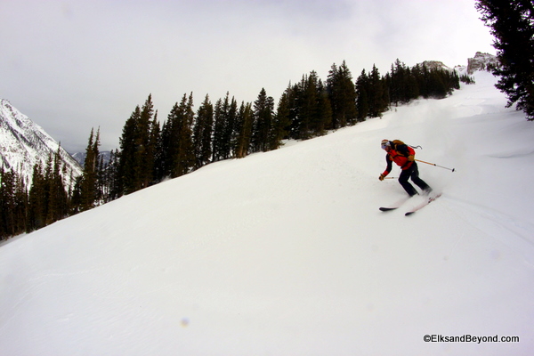 Dave surfing some turns in the neighbors yard.