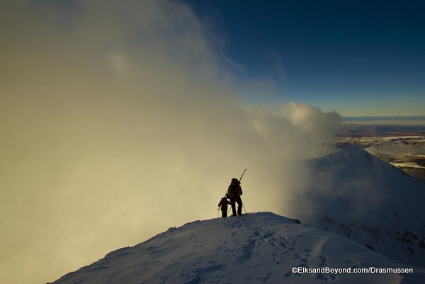 Ridgetop Myself and Anton approaching the summit of Big Tuk.