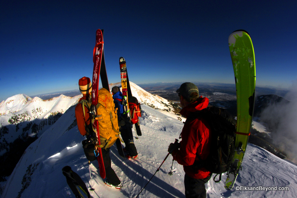 Summit shot with everyone enjoying the view.