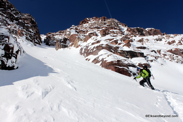 Tyler blazing some deep skin track high on the face.