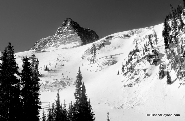 Wham Ridge, needing some snow.