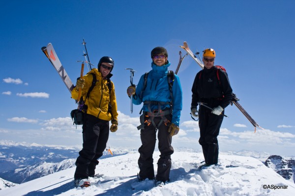 Happy Crew on the summit.  Me, Ari, and Matt.