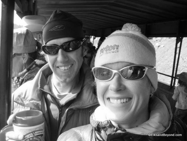 IMG_2187 Frank and Brittany on the train to the needles. This was one fun trip.