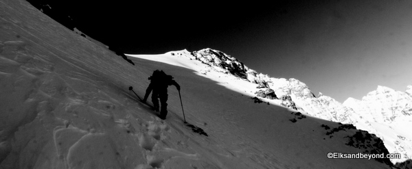 Frank leading us towards the light.