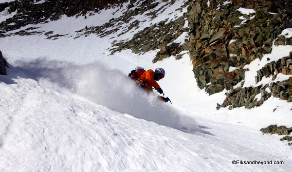 Lou Found the goods on his way out of the Couloir.