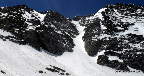 The Refrigerator.  Conditions were really good and we skied the entire pitch in one go.  Fun to be sure.