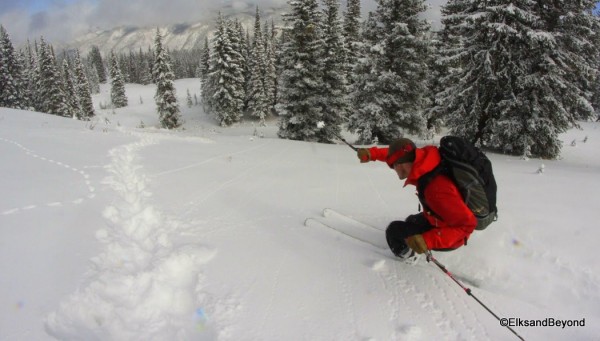 Anton is by far the raddest skier in this meadow.