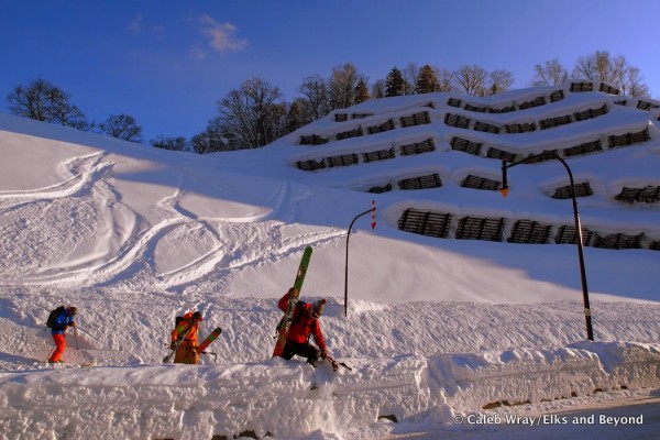 Coming back from Avalanche barrier meat hucking.