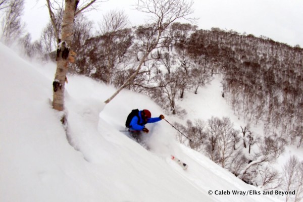 The skiing doesn't suck here.  Tyler sends a cheers to another two weeks in Japanland.