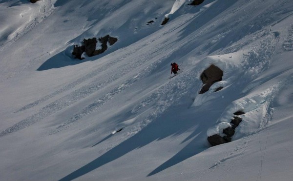 We found a fun little mini golf wall that made for some fun hucking.