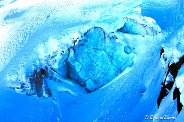 Blue Ice was visible all over.  Some of the seracs in this area are downright impressive.