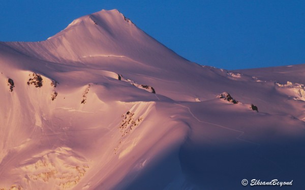 Just another day of skiing in Alaska.  