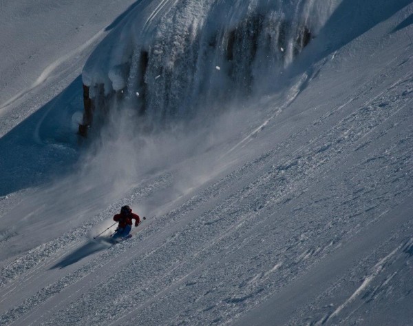 Matt Making it rain in Alaska.