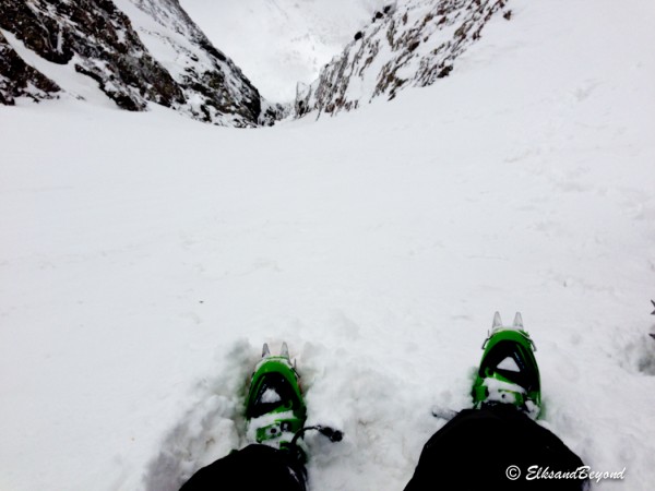 This is where we started our traverse to Challenger on the Avenue.  Long way down!