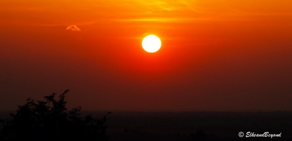 Sunset from the top of Elephant Hill near Angkor Wat.