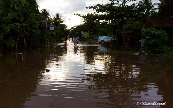 Streets becoming slow flowing rivers became a reality.