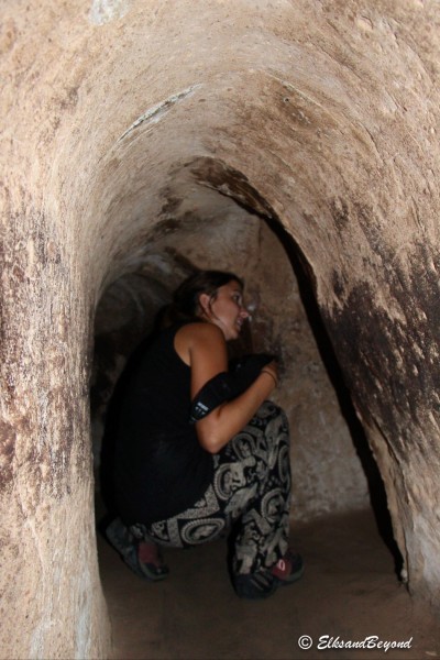 The westernized version. I still felt fairly claustrophobic in here, and trying to imagine these tunnels being significantly smaller is mind blowing.