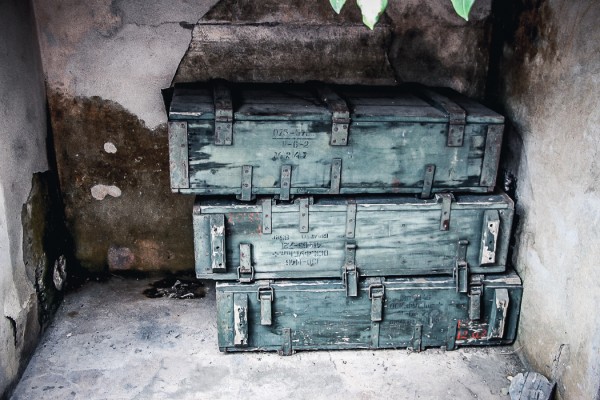 Old ammunition storage at the  Cát Bà Canon Fort