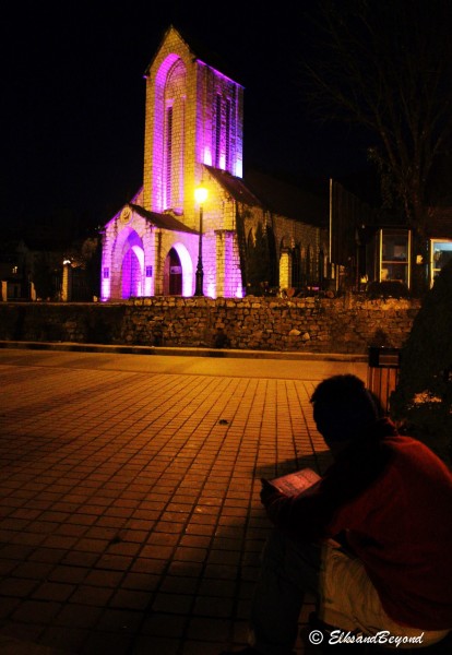 The church in the main plaza of Sapa.