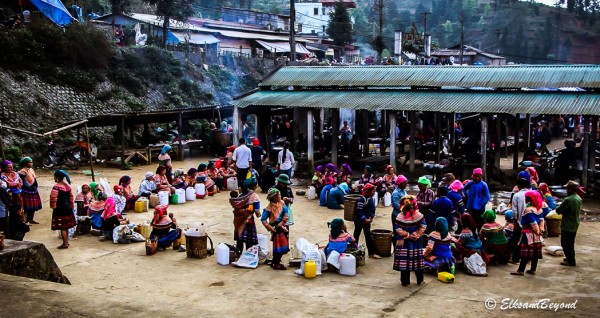 Much smaller, and far more of a local market we didn't receive anywhere near the normal amount of attention from the vendors up here, but more just curious looks. It doesn't seem as though they see nearly as many tourists up here.