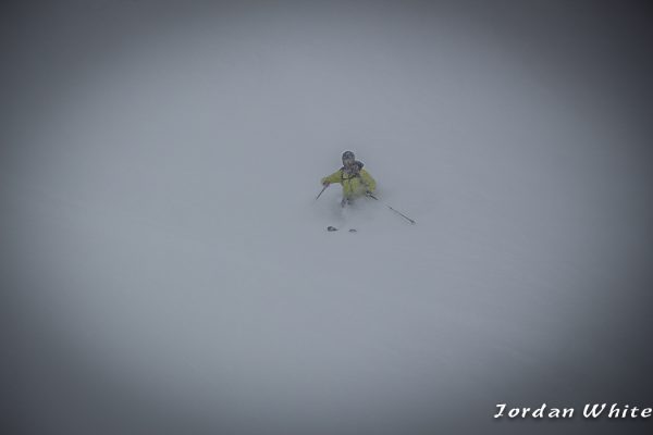 Whether it was the flat light or the constant snow in the face, visibility was awful.  
