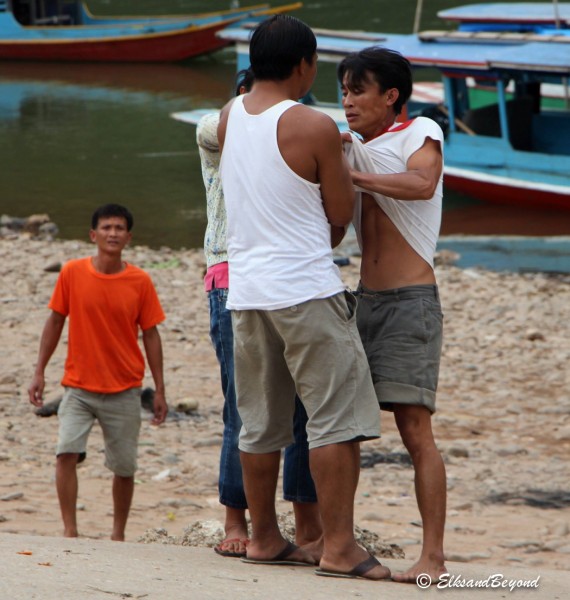 Probably the biggest local we saw our entire time in Laos.  Also the biggest bully.  