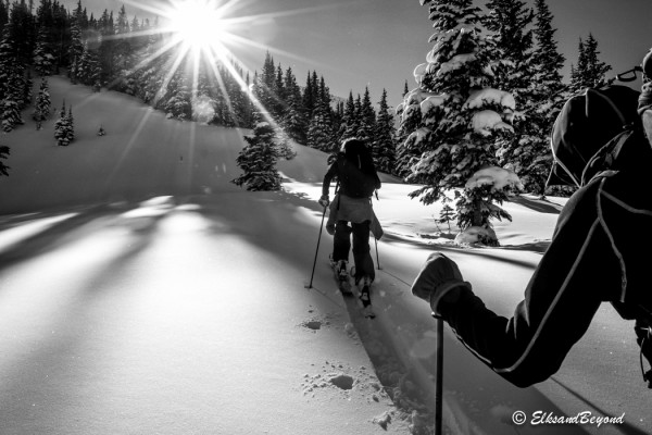 While the sun is still up.  We got a later start.