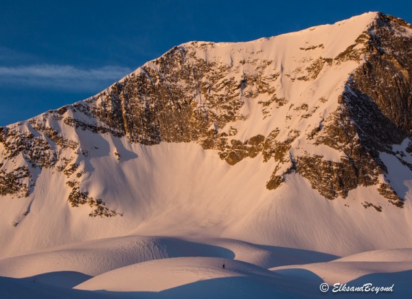 The north face with that first light of day on it.